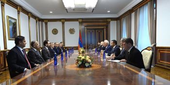 Հայկական մրգերն ու բանջարեղենը, մսամթերքն ու կաթնամթերքը կարող են հետաքրքրել իրաքյան շուկային. Վ.Խաչատուրյանն ընդունել է Իրաքի գյուղատնտեսության նախարարի գլխավորած պատվիրակությանը
