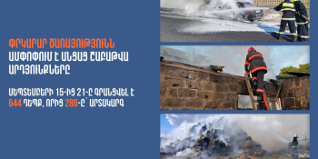 Գրանցվել է 644 դեպք, որից 286-ը՝ արտակարգ. ՆԳՆ ՓԾ-ն ամփոփել է անցած շաբաթը