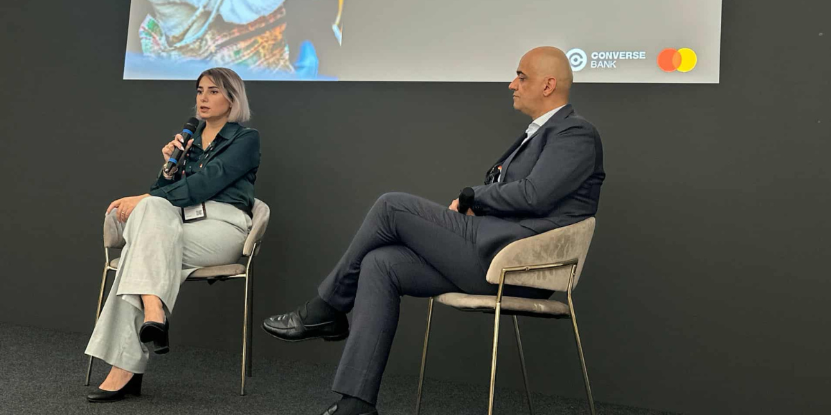 Ինեսսա Հայրապետյանը RiskX 2025 by Mastercard-ի շրջանակում ներկայացրել է Կոնվերս Բանկի փորձառությունը