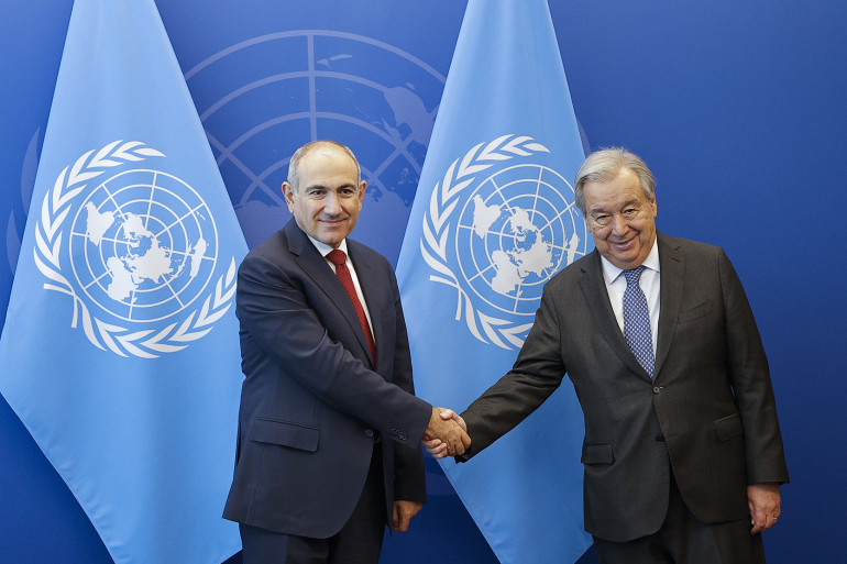 Նիկոլ Փաշինյանը և Անտոնիու Գուտերեշը կարևորել են Հայաստանի և Ադրբեջանի միջև խաղաղության համաձայնագրի նախաստորագրումը