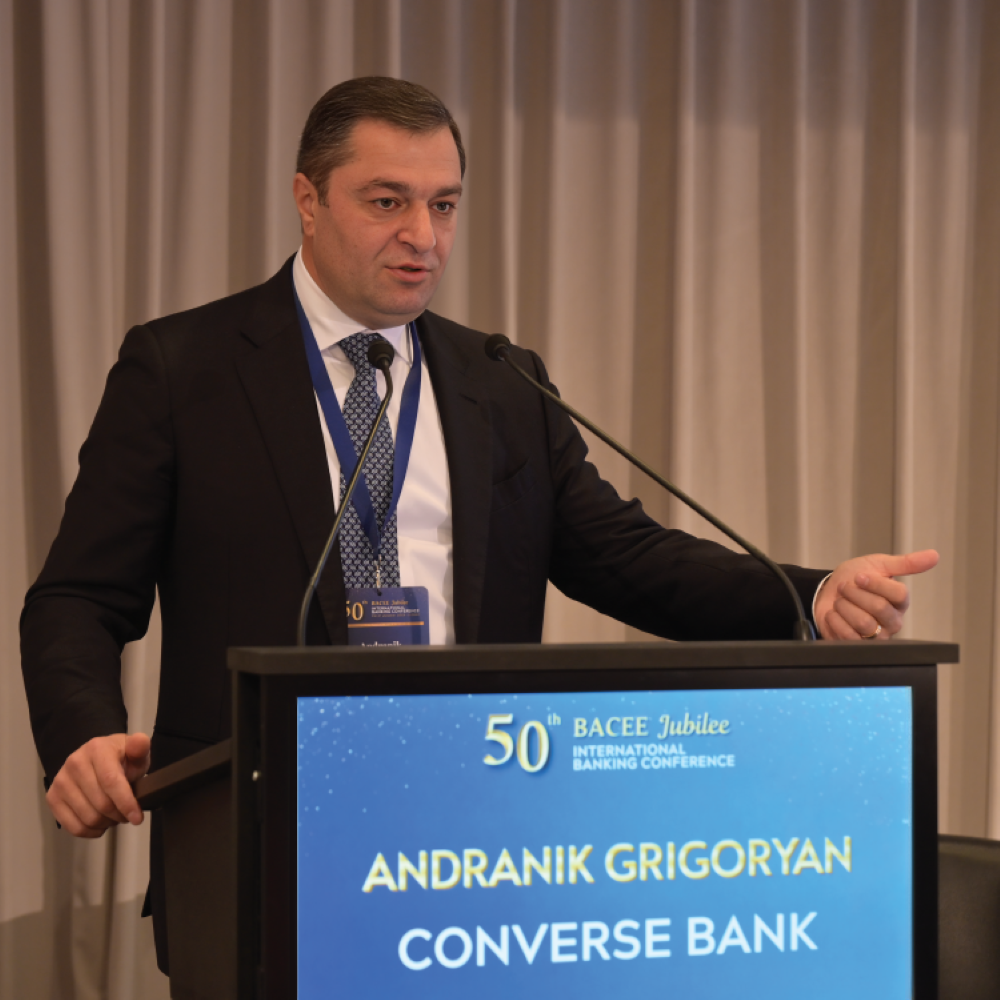 Connected, Convenient, Converse: Andranik Grigoryan Presents Converse Bank’s Digital Transformation Journey at the BACEE Conference