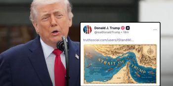 Թրամփը տարածել է Հորմուզի նեղուցի լուսանկարը՝ «Թրամփի նեղուց» գրառմամբ