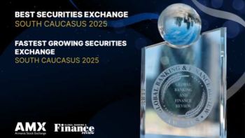 Հայաստանի ֆոնդային բորսան Global Banking & Finance Awards-ի կողմից արժանացել է երկու հեղինակավոր մրցանակների